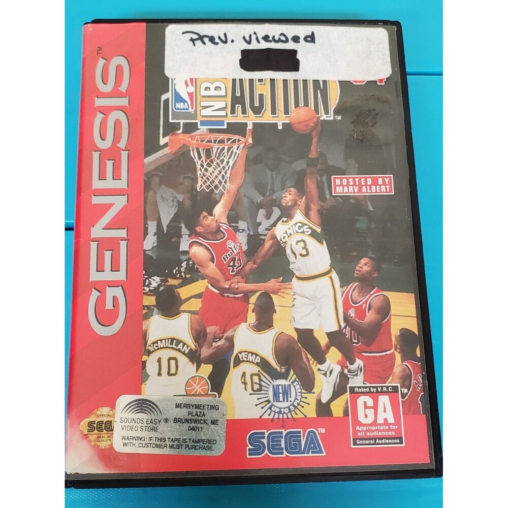 NBA Action '94 (Sega Genesis, 1994) UNTESTED